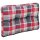 vidaXL Palettenkissen Rot Karomuster 60x40x12 cm Stoff