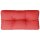 vidaXL Palettenkissen Rot 70x40x12 cm Stoff