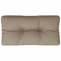 vidaXL Palettenkissen Taupe 70x40x12 cm Stoff