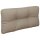 vidaXL Palettenkissen Taupe 70x40x12 cm Stoff