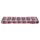 vidaXL Palettenkissen Rot Karomuster 120x40x12 cm Stoff