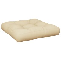 vidaXL Palettenkissen 2-tlg. Beige Stoff