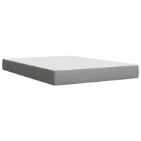 vidaXL Boxspringbett mit Matratze Hellgrau 140x200 cm Stoff