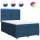 vidaXL Boxspringbett mit Matratze Blau 140x200 cm Stoff