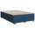 vidaXL Boxspringbett mit Matratze Blau 140x200 cm Stoff