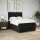 vidaXL Boxspringbett mit Matratze Schwarz 140x200 cm Stoff