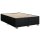 vidaXL Boxspringbett mit Matratze Schwarz 140x200 cm Stoff