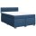 vidaXL Boxspringbett mit Matratze Blau 140x200 cm Stoff