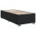 vidaXL Boxspringbett mit Matratze Schwarz 90x190 cm Kunstleder