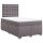 vidaXL Boxspringbett mit Matratze Grau 120x190 cm Kunstleder