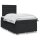 vidaXL Boxspringbett mit Matratze Schwarz 120x200 cm Kunstleder