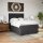 vidaXL Boxspringbett mit Matratze Schwarz 160x200 cm Kunstleder