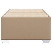 vidaXL Bettgestell Cappuccino-Braun 90x200 cm Kunstleder