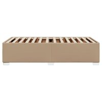 vidaXL Bettgestell Cappuccino-Braun 90x200 cm Kunstleder