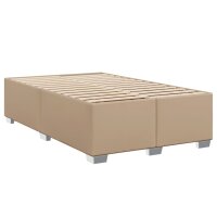 vidaXL Bettgestell Cappuccino-Braun 120x200 cm Kunstleder