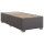 vidaXL Boxspringbett mit Matratze Grau 100x200 cm Kunstleder