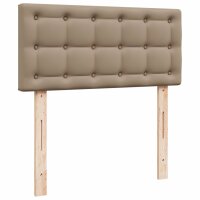 vidaXL Boxspringbett Matratze Cappuccino-Braun 120x200cm Kunstleder