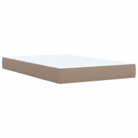 vidaXL Boxspringbett Matratze Cappuccino-Braun 120x200cm Kunstleder