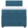 vidaXL Boxspringbett mit Matratze Blau 80x200 cm Samt