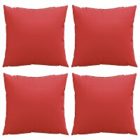 vidaXL Sofakissen 4 Stk. Rot 40x40 cm Stoff