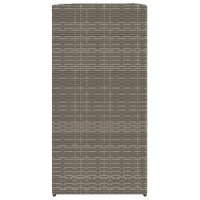 vidaXL Pflanzk&uuml;bel 2 Stk. Grau 40x40x80 cm Poly Rattan