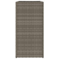 vidaXL Pflanzk&uuml;bel 2 Stk. Grau 40x40x80 cm Poly Rattan