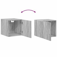 vidaXL Hochschrank Schmal Grau Sonoma 40x42,5x225 cm Holzwerkstoff