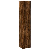 vidaXL Hochschrank Schmal R&auml;uchereiche 40x42,5x225 cm Holzwerkstoff