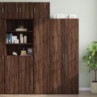 vidaXL Hochschrank Schmal Eichen-Optik 40x42,5x225 cm...