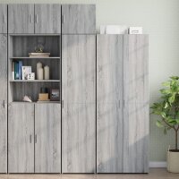 vidaXL Hochschrank Schmal Grau Sonoma 45x42,5x225 cm Holzwerkstoff