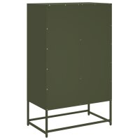 vidaXL Highboard Olivgr&uuml;n 68,5x39x111,5 cm Kaltgewalzter Stahl