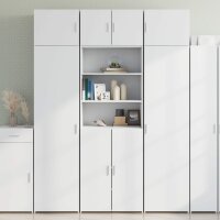 vidaXL Hochschrank Weiß 70x42,5x225 cm Holzwerkstoff