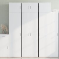 vidaXL Hochschrank Weiß 70x42,5x225 cm Holzwerkstoff