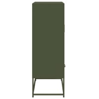 vidaXL Highboard Olivgr&uuml;n 68x39x111,5 cm Kaltgewalzter Stahl