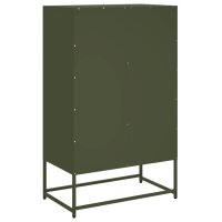 vidaXL Highboard Olivgr&uuml;n 68x39x111,5 cm Kaltgewalzter Stahl