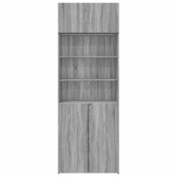 vidaXL Hochschrank Grau Sonoma 80x42,5x225 cm Holzwerkstoff