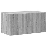 vidaXL Hochschrank Grau Sonoma 80x42,5x225 cm Holzwerkstoff