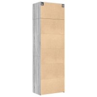 vidaXL Hochschrank Grau Sonoma 70x42,5x225 cm Holzwerkstoff