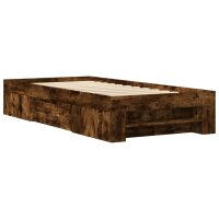 vidaXL Bettgestell R&auml;uchereiche 90x200 cm Holzwerkstoff