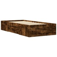 vidaXL Bettgestell R&auml;uchereiche 90x200 cm Holzwerkstoff