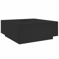 vidaXL Couchtisch Schwarz 100x100x40 cm Holzwerkstoff