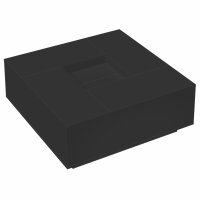 vidaXL Couchtisch Schwarz 100x100x40 cm Holzwerkstoff