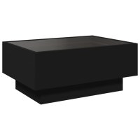 vidaXL LED-Couchtisch Schwarz 70x50x30 cm Holzwerkstoff