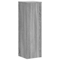 vidaXL Pflanzenst&auml;nder 2 Stk. Grau Sonoma 25x25x80 cm Holzwerkstoff