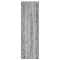 vidaXL Pflanzenst&auml;nder 2 Stk. Grau Sonoma 25x25x80 cm Holzwerkstoff