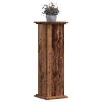 vidaXL Pflanzenst&auml;nder Altholz-Optik 33x33x100 cm Holzwerkstoff