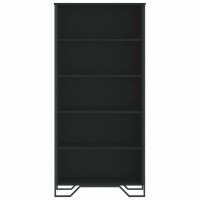 vidaXL B&uuml;cherregal Schwarz 80x31x169 cm Holzwerkstoff