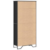 vidaXL B&uuml;cherregal Schwarz 80x31x169 cm Holzwerkstoff