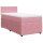 vidaXL Boxspringbett mit Matratze Rosa 80x200 cm Samt