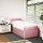 vidaXL Boxspringbett mit Matratze Rosa 80x200 cm Samt